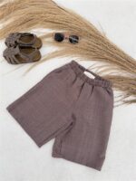 LITTLE LEAN Oak Bermuda Pants Brown