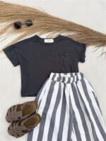 LITTLE LEAN Mila Bermuda Striped