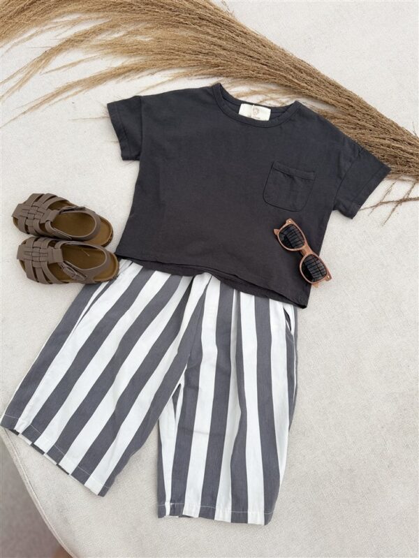 LITTLE LEAN Mila Bermuda Striped