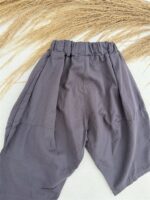LITTLE LEAN Curve Pants Cotton Charcoal