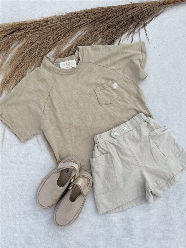 Ll Little Explorer Shorts 50%Linnen 50%K