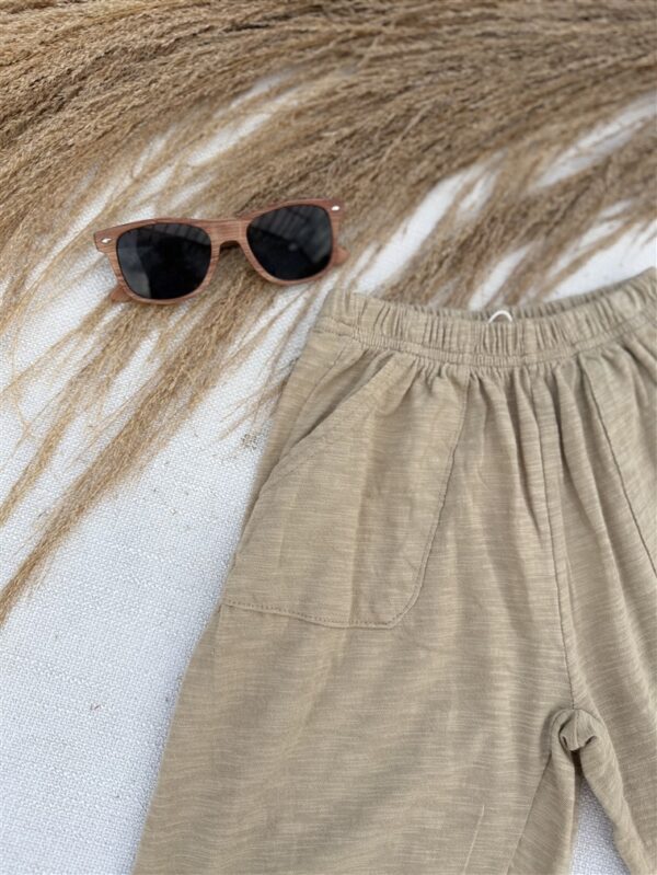 LITTLE LEAN FINN COTTON PANTS
