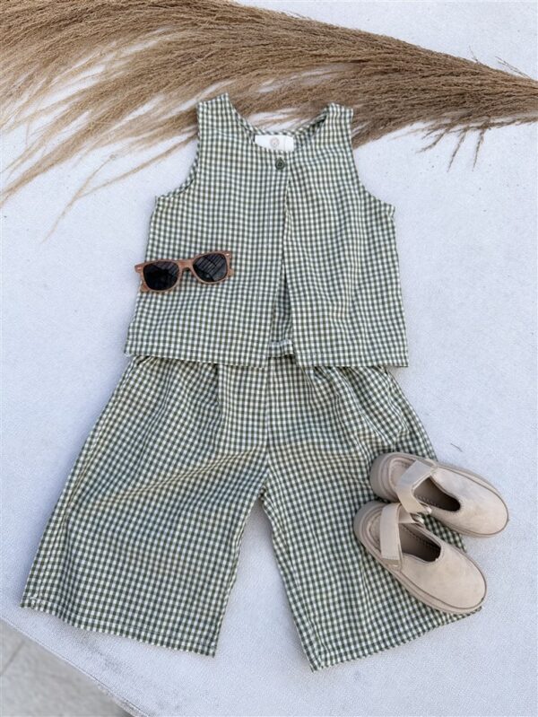 Ll Little Muse Pants Check Green