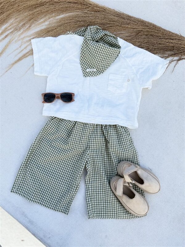Ll Little Muse Pants Check Green