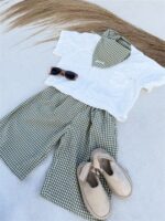 Ll Little Muse Pants Check Green