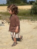 LITTLE LEAN LINNENLOOK TEE BRUIN
