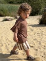 LITTLE LEAN LINNENLOOK TEE BRUIN