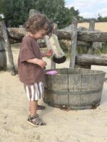 LITTLE LEAN LINNENLOOK TEE BRUIN