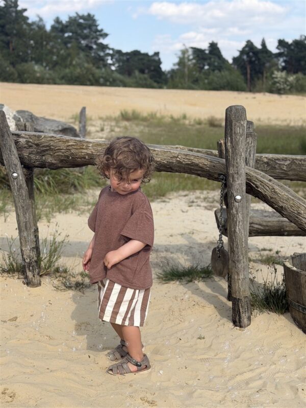 LITTLE LEAN SHORT STRIPED BRUIN