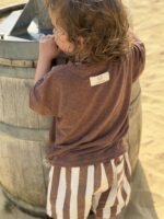 LITTLE LEAN LINNENLOOK TEE BRUIN