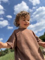 LITTLE LEAN LINNENLOOK TEE BRUIN