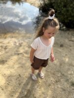 Ll Ruffle Bloom Short Brown