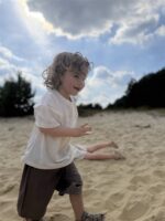LITTLE LEAN LINNENLOOK TEE CREAM