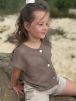 LITTLE LEAN BREEZE CARDIGAN MOCHA