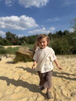 LITTLE LEAN LINNENLOOK TEE CREAM
