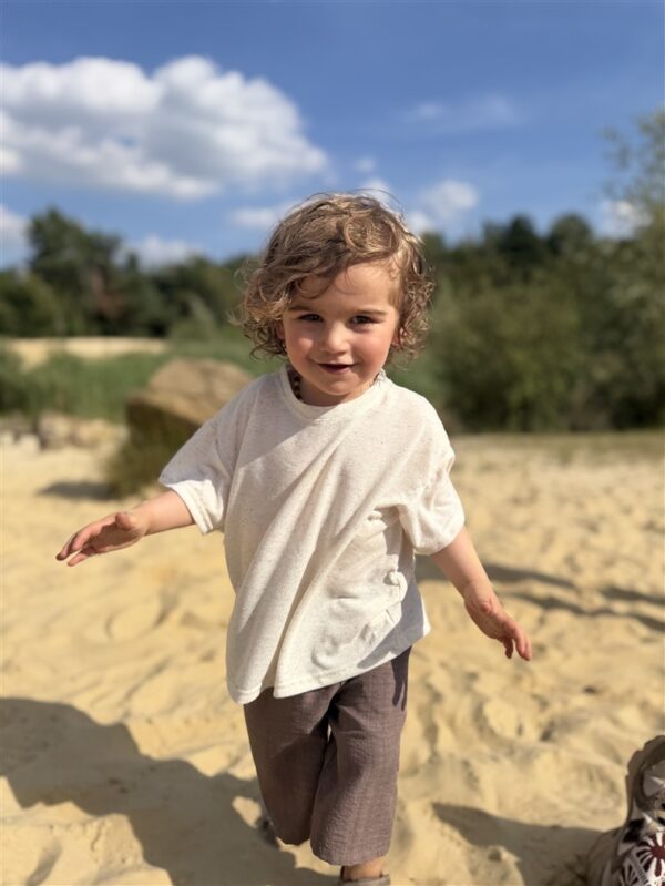 LITTLE LEAN LINNENLOOK TEE CREAM