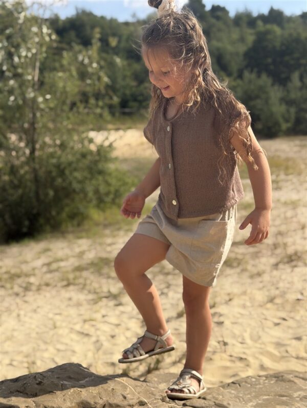 LITTLE LEAN BREEZE CARDIGAN MOCHA