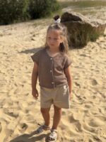 LITTLE LEAN BREEZE CARDIGAN MOCHA