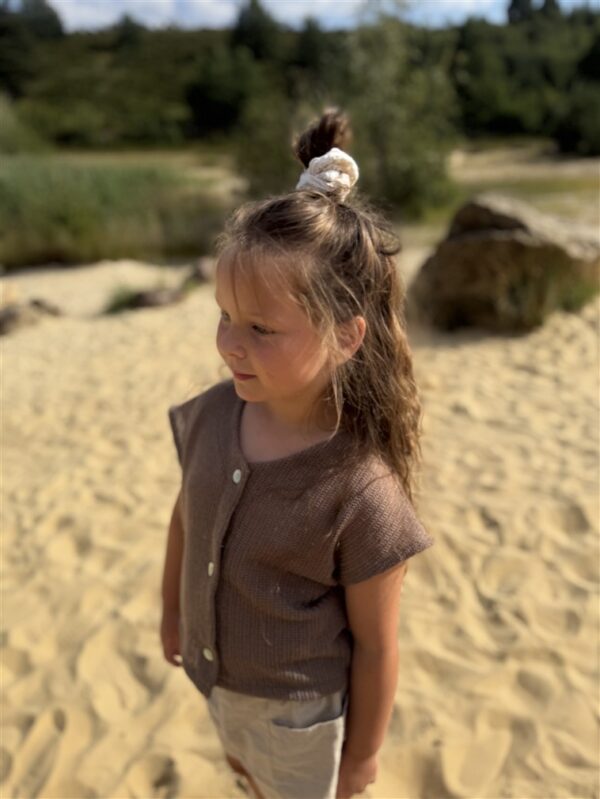 LITTLE LEAN BREEZE CARDIGAN MOCHA