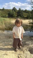 LITTLE LEAN LINNENLOOK TEE CREAM