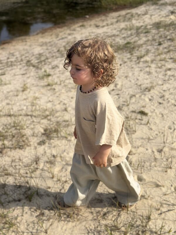 LITTLE LEAN ORIGINAL FINN TEE BEIGE