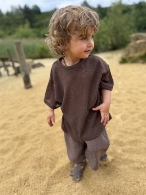 LITTLE LEAN Cedar Tee Knit Brown