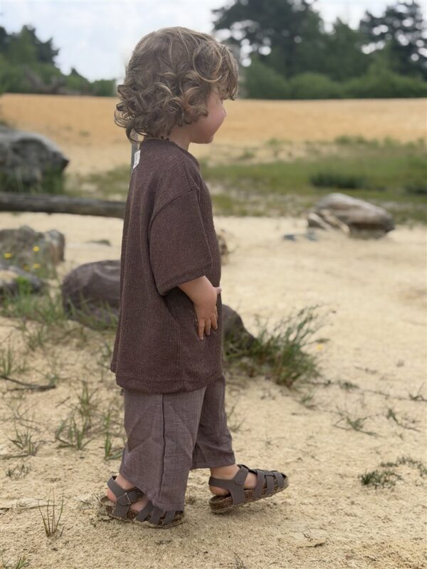 LITTLE LEAN Oak Bermuda Pants Brown