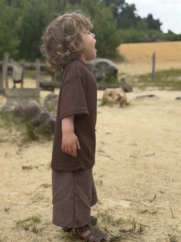 LITTLE LEAN Cedar Tee Knit Brown