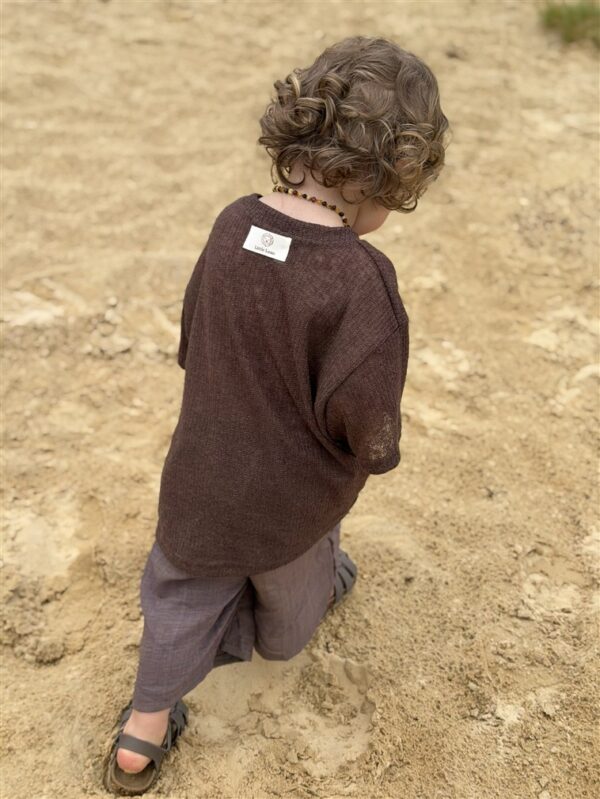 LITTLE LEAN Oak Bermuda Pants Brown