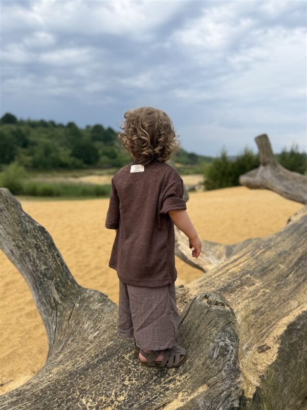 LITTLE LEAN Cedar Tee Knit Brown
