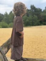 LITTLE LEAN Oak Bermuda Pants Brown