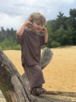 LITTLE LEAN Oak Bermuda Pants Brown
