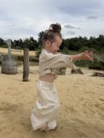 The Ruche Pants Kids Cream