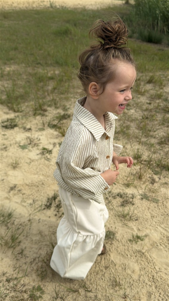 The Ruche Pants Kids Cream