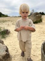 LITTLE LEAN FINN COTTON PANTS