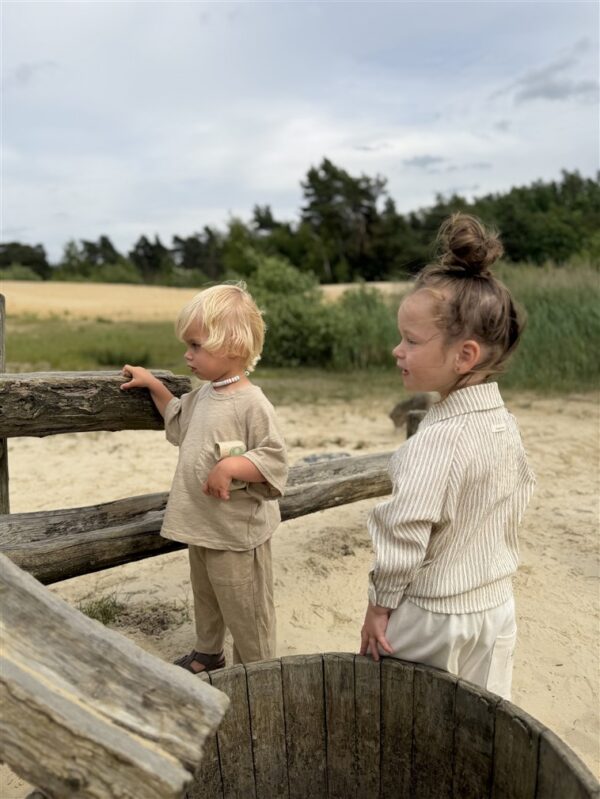 LITTLE LEAN FINN COTTON PANTS