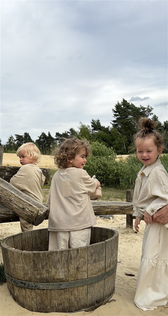 The Ruche Pants Kids Cream