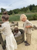 The Ruche Pants Kids Cream