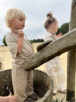 LITTLE LEAN FINN COTTON PANTS