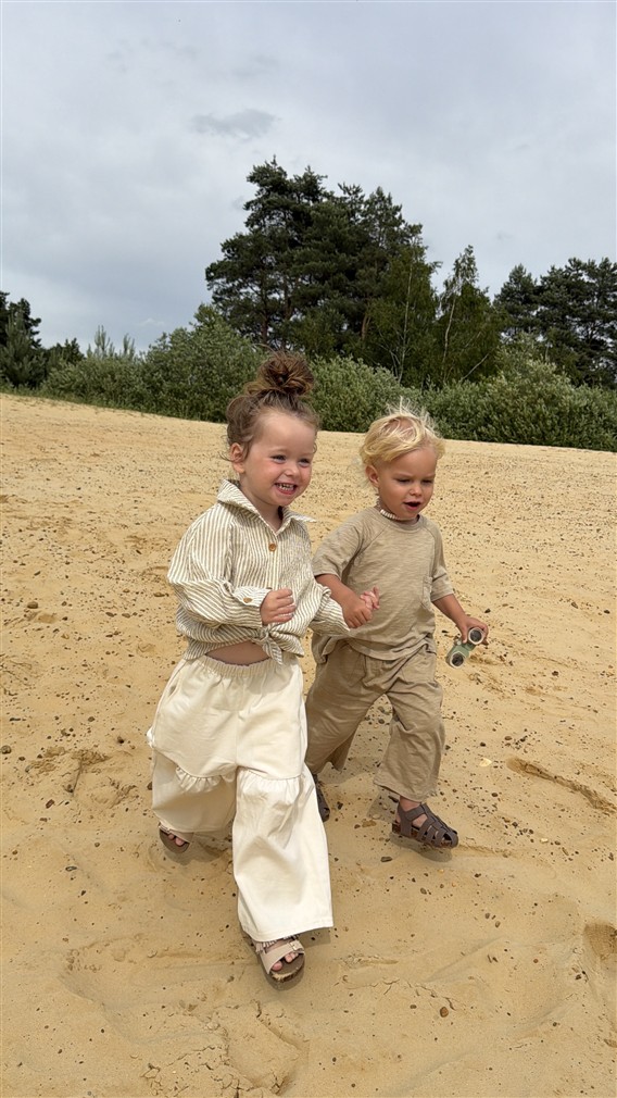 The Ruche Pants Kids Cream