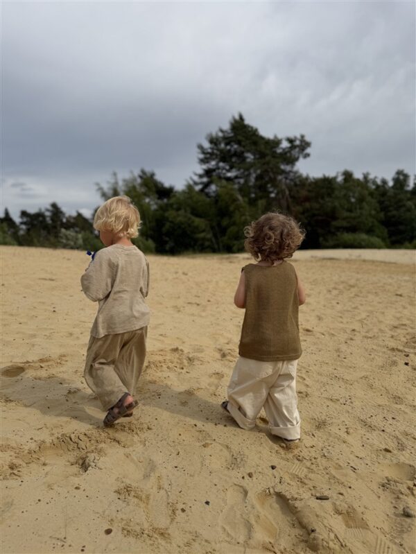 LITTLE LEAN FINN COTTON PANTS